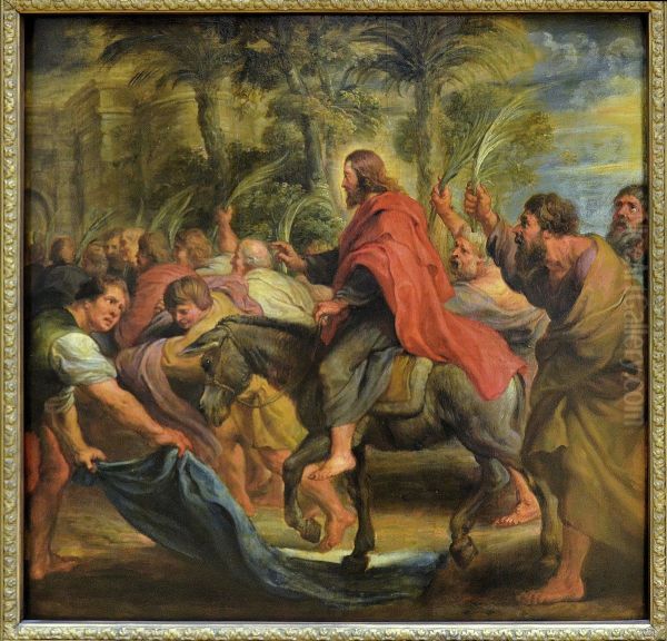 L'Entree du Christ a Jerusalem - view 1
