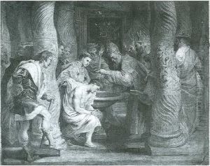 Baptism of Constantine by (studio of) Rubens, Peter Paul