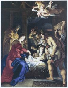 Adoration of the shepherds by (studio of) Rubens, Peter Paul