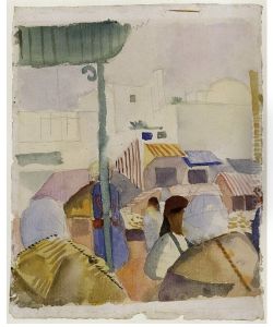 Markt in Tunis II by August Macke