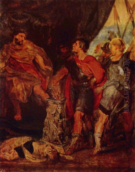 Mucius Scavola vor Porsenna - view 1