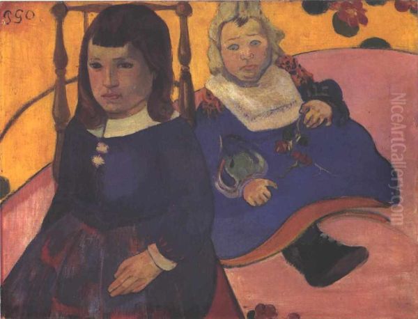 Double portrait d'enfants - view 1