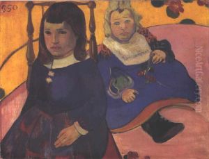 Two Children by Paul Gauguin