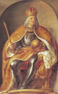 Portrait of Maximilian I, Holy Roman Emperor (1459-1519) (Pompa Introitus Ferdinandi) by (studio of) Rubens, Peter Paul