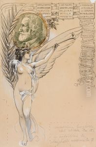 An Allegory of Fame, in Honor of Giuseppe Verdi by Roberto Franzoni