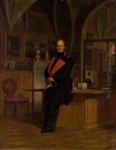 Friedrich Wilhelm IV in seinem Arbeitsimmer
