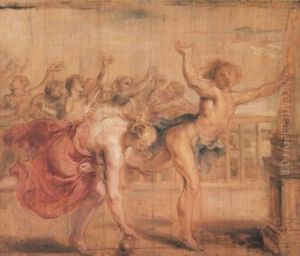 Atalanta and Hippomenes (Ovid, Metamorphoses, X, 560-680) by (studio of) Rubens, Peter Paul