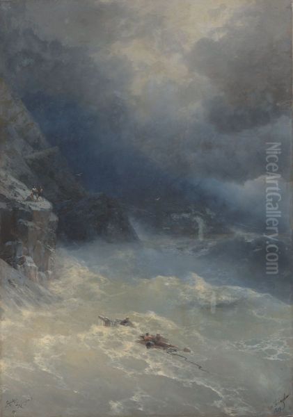 The storm at Cape Aya - view 1