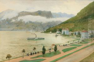 Der Luganer See by Albert Nikolayevitch Benois