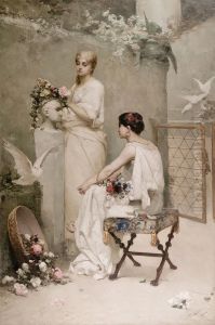 Wienczenie poety by Wilhelm Kotarbinski