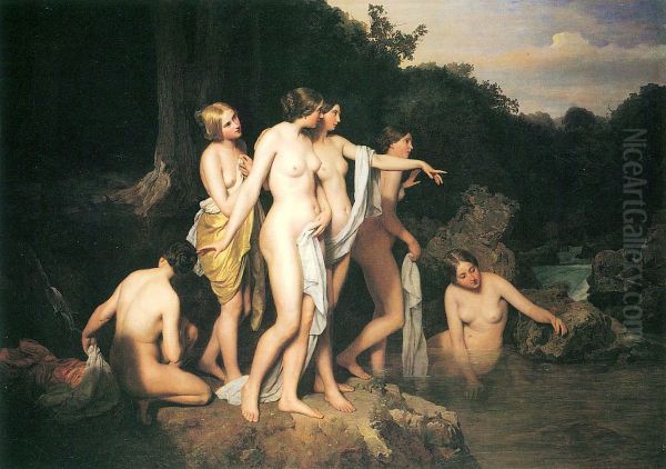 Women Bathing at the Brook - view 1
