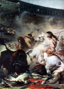 In the Circus Maximus in Rome by Alexander von Wagner