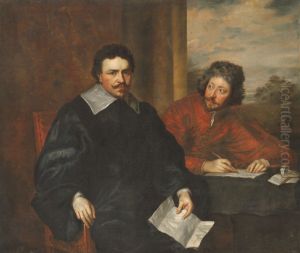 Thomas Wentworth, 1st Earl of Strafford (1593-1641), with his secretary Sir Philip Mainwaring (1589-1661) by Sir Anthony Van Dyck