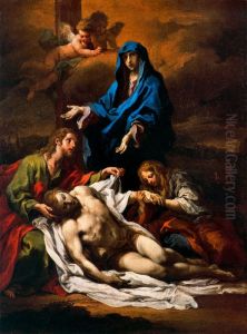 The Deposition by Sebastiano Conca
