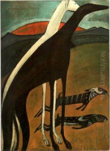 Greyhounds by Amadeo De Souza Cardoso