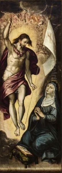 Aparicion de Cristo resucitado a la Virgen - view 1