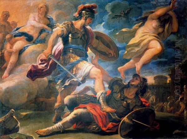 Aeneas and Turnus - view 1