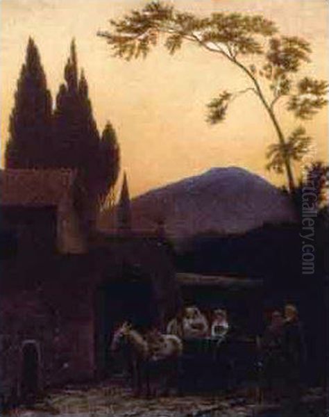 Evening in Ariccia - view 1
