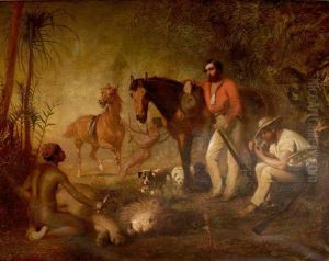 After the Lion Hunt by Alfred Hitchens Corbould