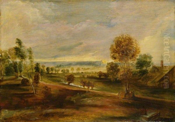 Landscape at sunset - view 1