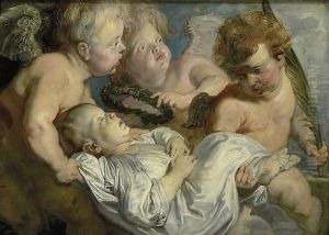 A dead Child carried to Heaven by Angels by (studio of) Rubens, Peter Paul