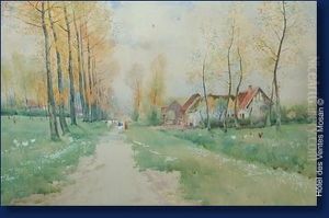 Paysage De Campagne Anime by Jean Cambresier