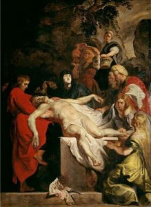 The entombment of Christ by (studio of) Rubens, Peter Paul