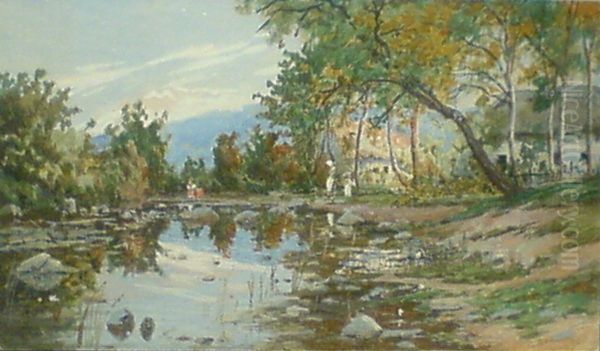 Afternoon Impression Along a Russian Stream - view 1