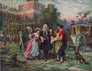 Building the Cradle of Liberty by Jean-Leon Gerome Ferris