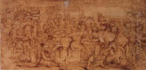 The Rape of the Sabines by (studio of) Rubens, Peter Paul