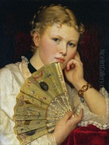 Dziewczyna z wachlarzem by Wladyslaw Czachorski