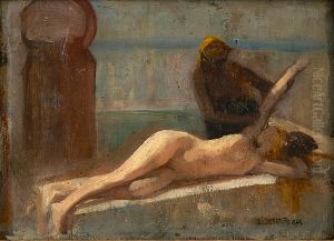 Le Massage by Edouard Debat-Ponsan