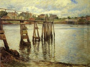 Jetty at Low Tide aka The Water Pier by Joseph DeCamp