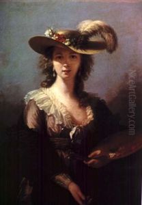 Self-portrait with palette