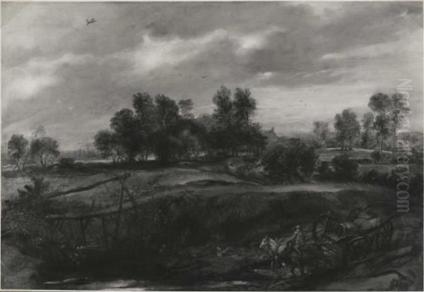 Landscape with a carriage - view 1