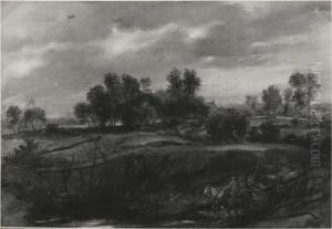Landscape with a carriage Landscape with a carriage