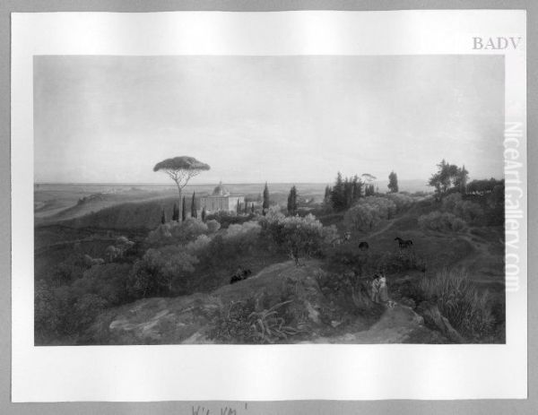 Panorama von Rom, funfteilig - view 1