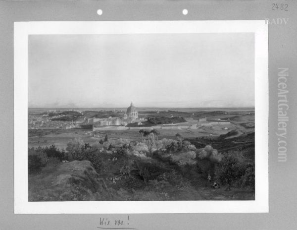 Panorama von Rom, funfteilig - view 1