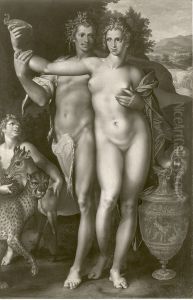Adam und Eva (Bacchus und Venus ?)
