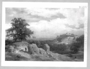 Landscape with a pilgrim