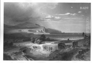 Southern sea-shore by Fritz Bamberger