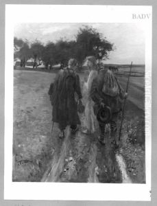 Christus mit den Jungern auf dem Wege nach Emmaus