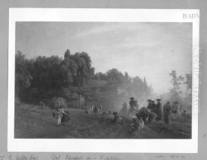Sudliche Parklandschaft mit Volksszene Sudliche Parklandschaft mit Volksszene