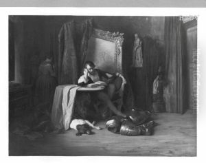 Literature in the Studio by Josef Franz Danhauser