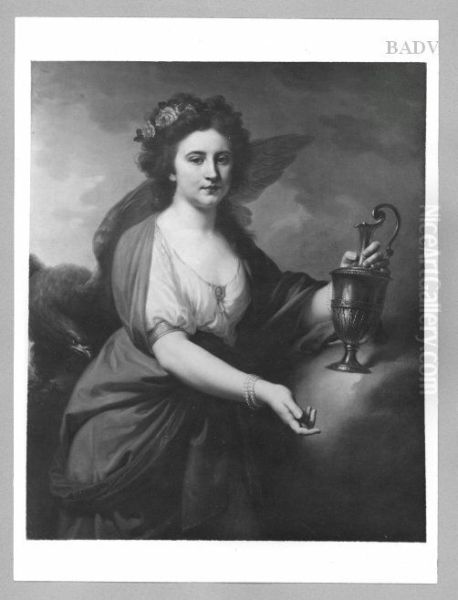Weibliches Bildnis (Frau mit Schleier) (Weibliches Bildnis mit allegorischen Beiwerk) - view 1