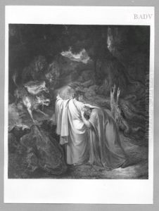 Dante und Virgil (am Eingang der Unterwelt) by Joseph Anton Koch