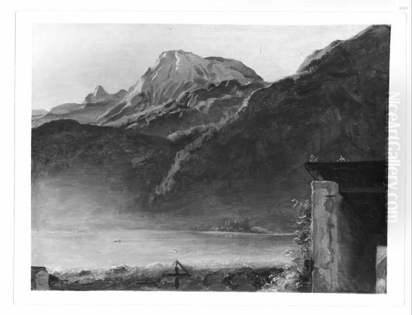 Hallstadter See mit Gruppenstein - view 1
