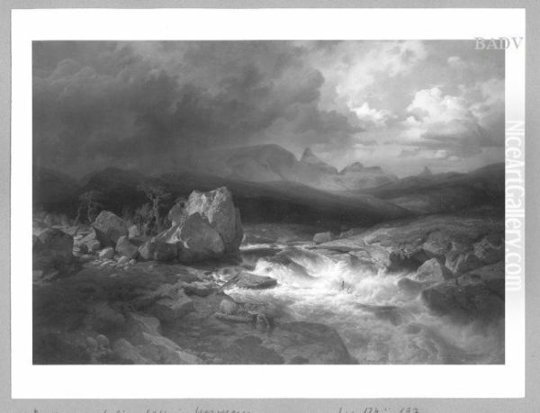Gebirgsbach (in Norwegen) - view 1