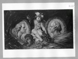 Schiller und Goethe, Kopfe nach Halbreliefs by Friedrich August von Kaulbach