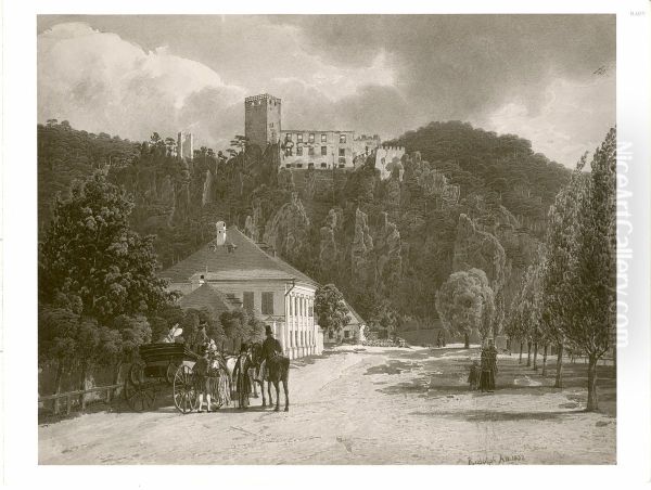 Baden bei Wien (Ruine Rauhenstein) (Landschaft mit Ruine Rauhenstein in Niederosterreich) - view 1